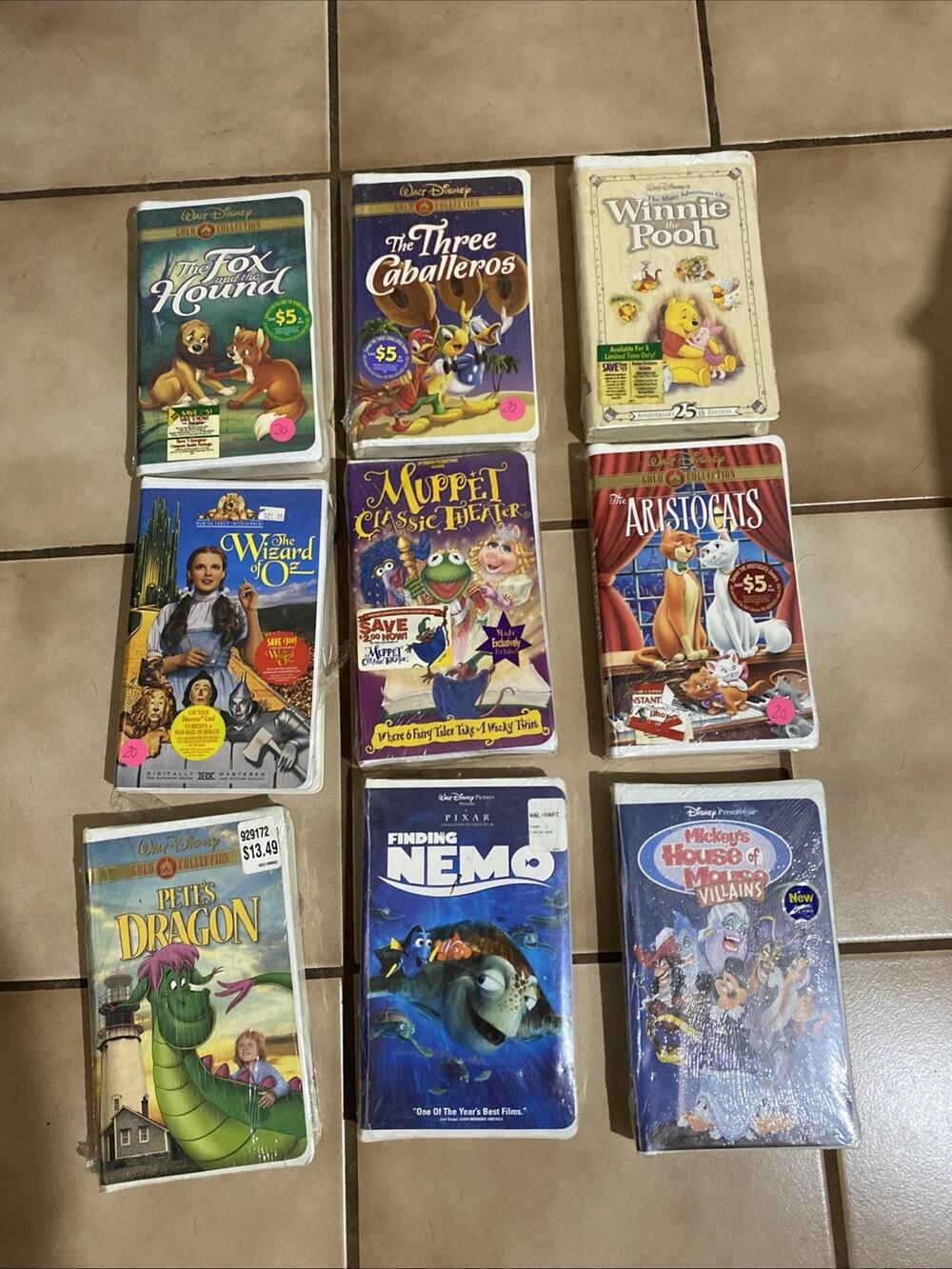 Walt Disney And Other Classics VHS Tapes Collection Movies Lot of 9
